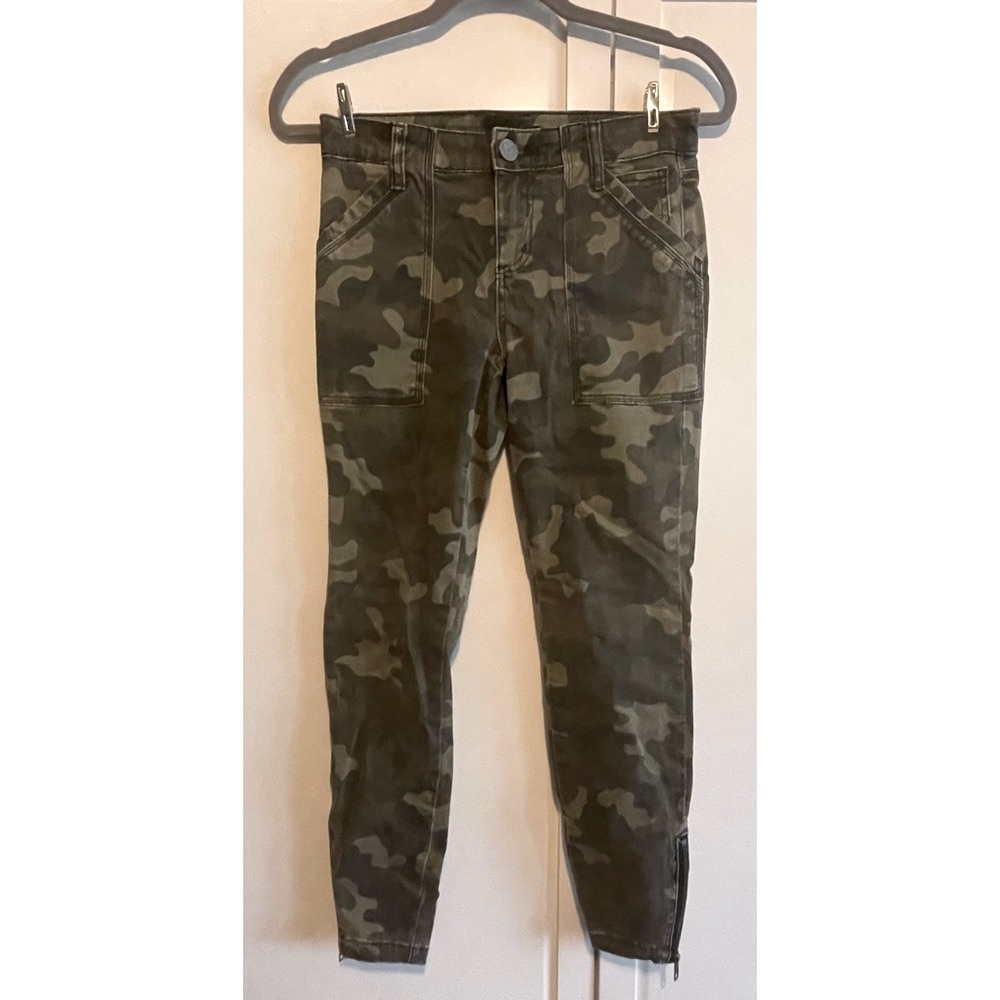 KUT FROM THE KLOTH Camo Ankle-Zip Skinny Jeans - 0